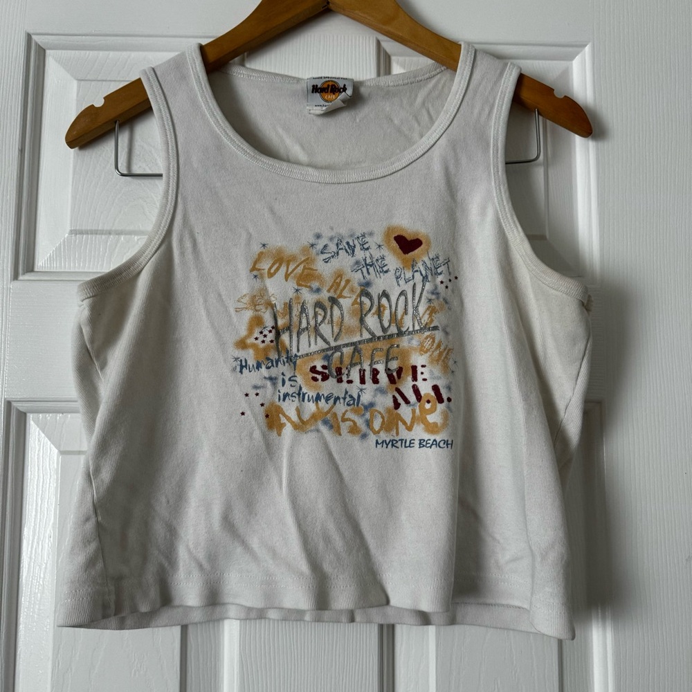 Vintage Hard Rock Cafe Crop Top - Size XL 0314